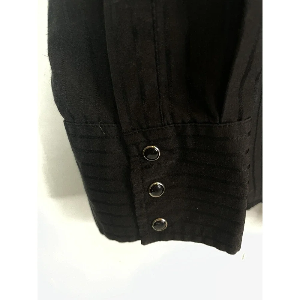 Wrangler mens black pealsnap button up‎ sz xl black